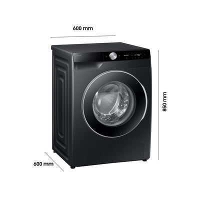 Samsung WW11DG6B85LBU2 Waschmaschine, 11 kg, 1.400 U/min, Extra energiesparend, EEK: A (-10%), AI Ecobubble, AI Wash, SuperSpeed 39 Min, AI Control, Schwarz