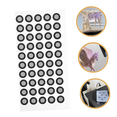 Mikikit 20 Blätter Reflektierende Folie Für Den Scanner Logo-Aufkleber Scan-markierungsaufkleber Reflexionsmarker Zum Scannen Bezugsmarkierungspunkt Zubehör Das Haustier Verdicken 3D