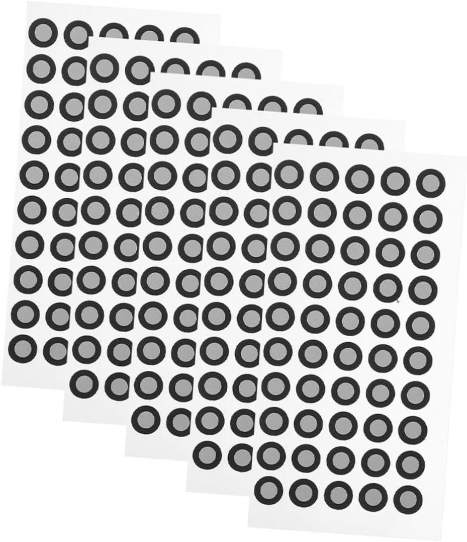 Mikikit 20 Blätter Reflektierende Folie Für Den Scanner Logo-Aufkleber Scan-markierungsaufkleber Reflexionsmarker Zum Scannen Bezugsmarkierungspunkt Zubehör Das Haustier Verdicken 3D