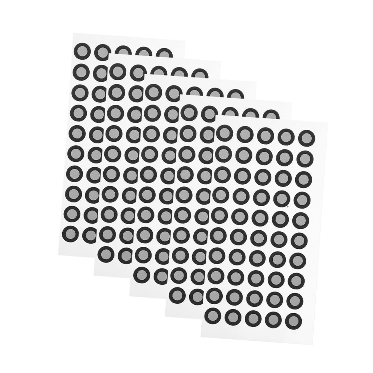 Mikikit 20 Blätter Reflektierende Folie Für Den Scanner Logo-Aufkleber Scan-markierungsaufkleber Reflexionsmarker Zum Scannen Bezugsmarkierungspunkt Zubehör Das Haustier Verdicken 3D