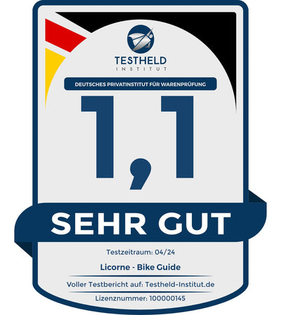 Licorne Bike Guide Premium Mountainbike in 20, 24, 26, 27.5 und 29 Zoll Fahrrad für Mädchen Jungen Herren und Damen (24 Zoll, Schwarz/Blau/Lime)