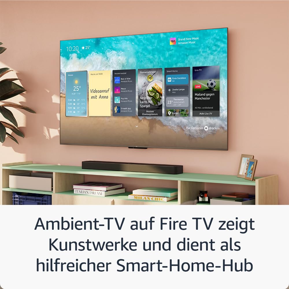 Wir stellen vor: Die Amazon Fire TV Omni-Mini-LED-Serie, QLED-Smart-TV mit 55 Zoll (139 cm), 4K UHD, Dolby Vision IQ, Ambient-TV, 144-Hz-Spielmodus, Local Dimming und Sprachsteuerung mit Alexa