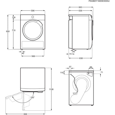 AEG Wärmepumpentrockner 9 kg| Serie 7000 SensiDry schonendes & energiesparendes Trockenverfahren| A+++| Mengenautomatik| Schontrommel| Knitterschutz | TR7T60690