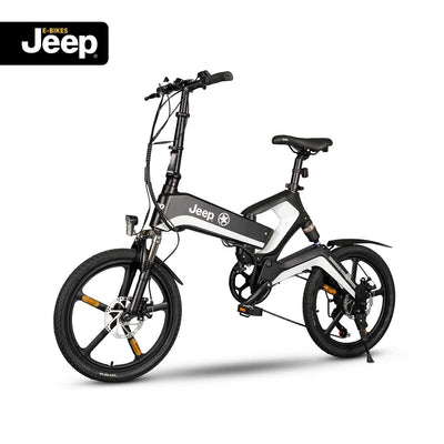 Jeep Fold E-Bike FFR 7050, 20' Laufräder, Shimano 7-Gang Kettenschaltung, Black