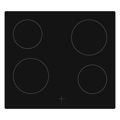Telefunken ECH65A-B2 Einbauherd-Set | Elektro-Herd-Kochfeld-Kombination | Backofen mit Grill und Umluft | Rahmenloses Glaskeramik-Kochfeld mit 4 Zonen | 65 Liter | 60 cm | Edelstahl