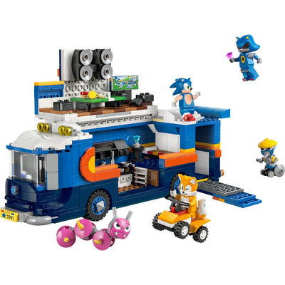 LEGO Sonic The Hedgehog Team Sonics Kommando-Truck - Interaktives Spielzeug mit ATV-Auto und 5 Minifiguren mit Tails - Kreatives Geschenk für Jungen, Mädchen und Gamer Fans ab 8 Jahren - 77006