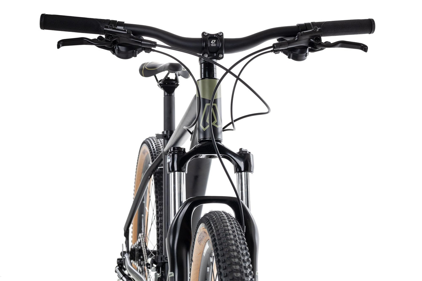 Axess Keedo | Herren-Mountainbike | MTB-Hardtail | 16-Gang Schaltung | hydraulische Scheibenbremsen, Farbe:satinblack Olive, Rahmengröße:16 Zoll, Laufradgröße:27.5 Zoll