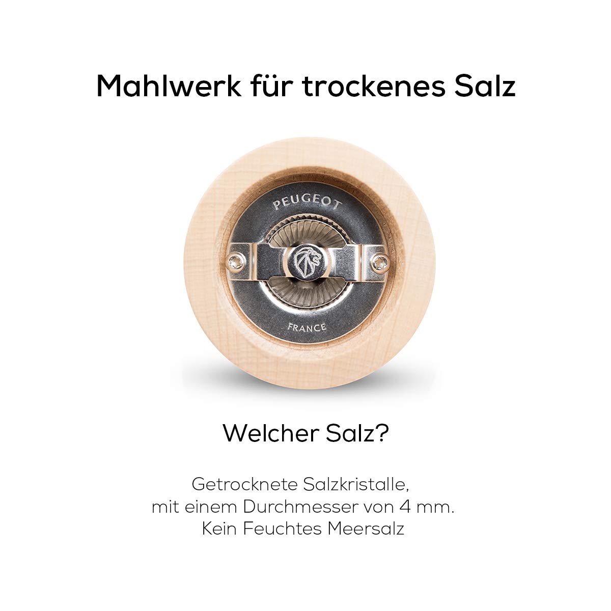PEUGEOT Elis Sense Salzmühle, Edelstahl,20 cm