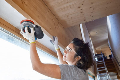 Bosch Professional 18V System Akku Exzenterschleifer GEX 18V-125 (inkl. Schleifteller (125mm), 1x Schleifpapier, Staubbeutel, L-BOXX, ohne Akku/ Ladegerät)