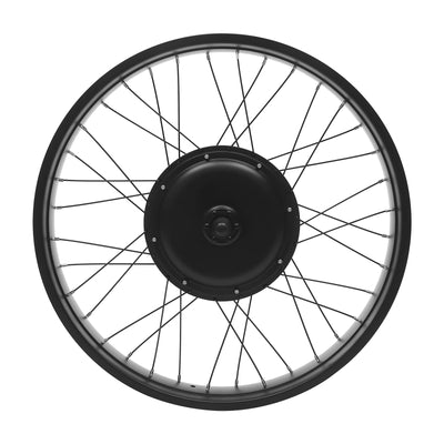 26 Zoll Fat-Bike Fatbike Umbausatz 48V 1000W Vorderrad E-Bike Bürstenloser Motor Kit mit LCD Display und Daumen-Drehknopf, Electric Bicycle Conversion Kit