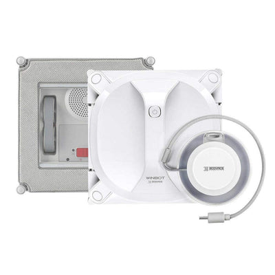 ECOVACS Robotics WINBOT X (Modellupgrade 2020) Fensterputzroboter - kabellos, flexibel und sicher, mit Fernbedienung, Weiß