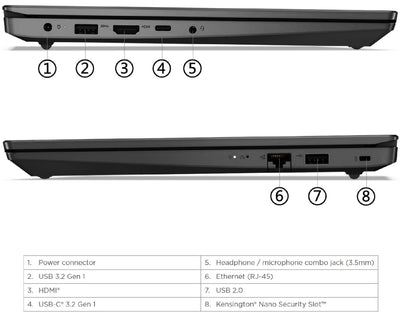 Lenovo Notebook V15 G4 IRU 15,6 Zoll i5-13420H 3,4 GHz RAM 8 GB SSD 256 GB NVMe-Free Zwei (83A10097IX) Marke