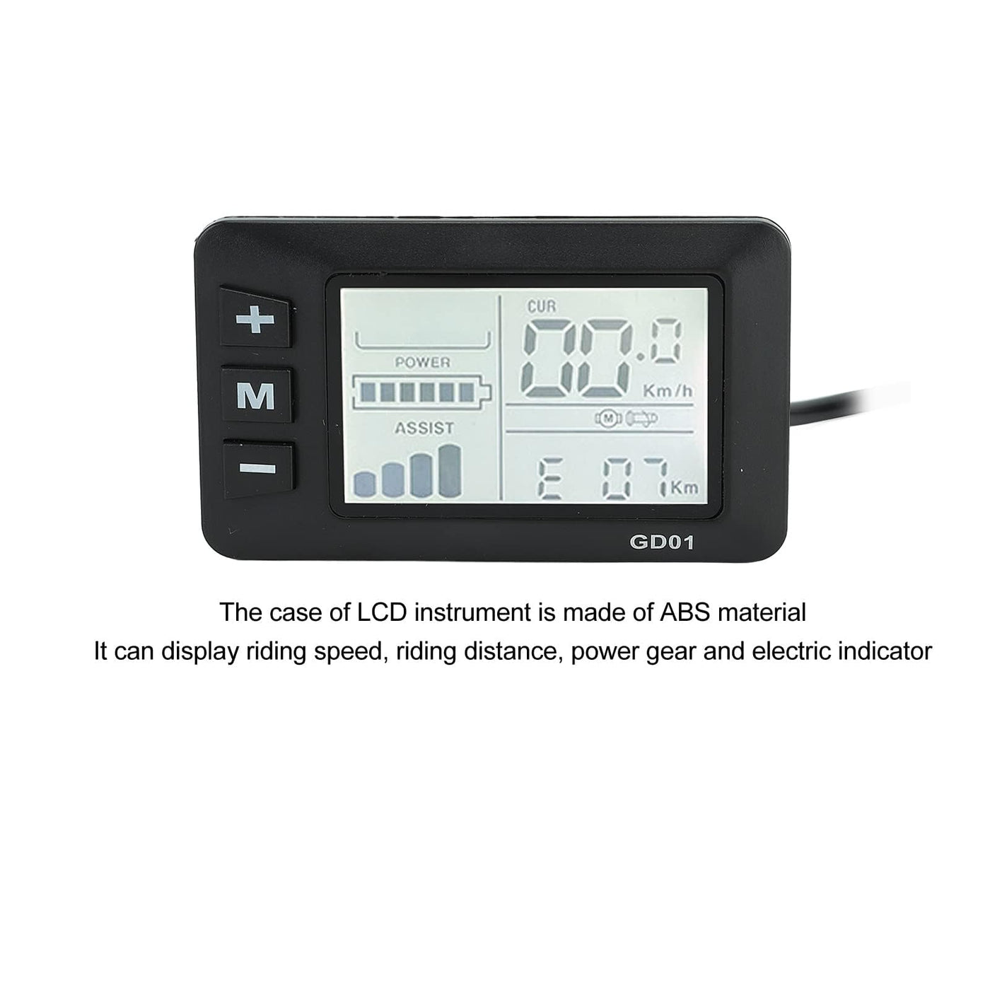 HERCHR Elektromotor Brushless Controller, DC 24V 36V 48V Motorgeschwindigkeit Controller 1000W-1500W E-Bike 30A 3-Modus Sinuswellen Umrüstsatz Mit LCD Display Für 22,2mm Lenker Elektrofahrrad Roller