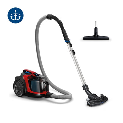 Philips Domestic Appliances FC9729/09 beutelloser Staubsauger PowerPro Expert (900 W, 2 L Staubvolumen, integriertes Zubehör) rot