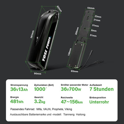 SHIMOST 28 Zoll 700C E-Bike Umbausatz Conversion Kit 36V350W Heckmotor mit 36V13Ah Li-ion Batterie für Hinterrad 8-10 Gang Steckranz Kassette, Integrierte Controller, LCD Anzeige, PAS Sensor