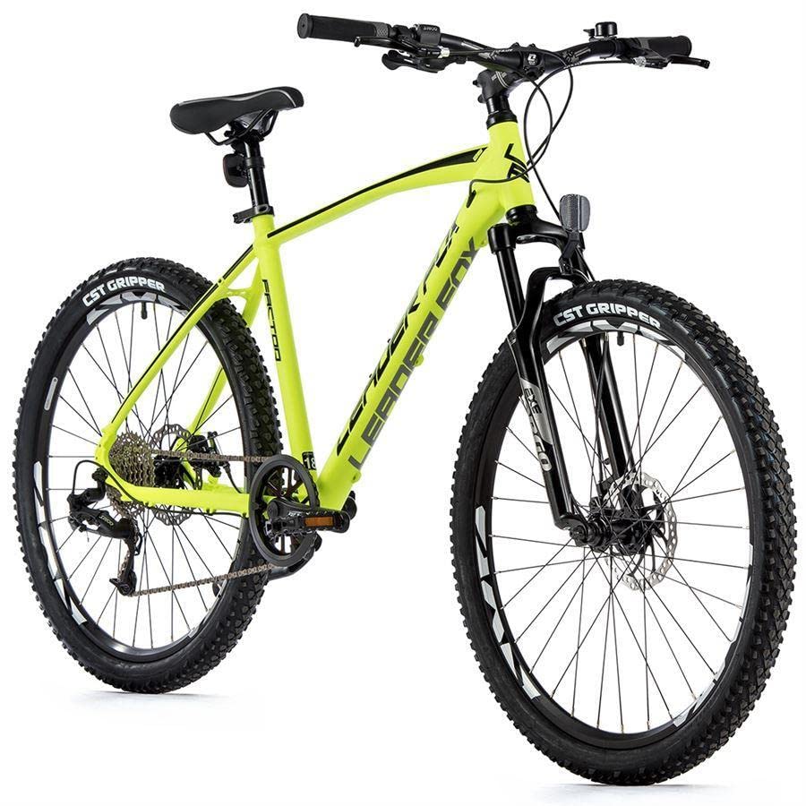 26 Zoll Mountainbike Leader Fox Factor 8 Gang Scheibenbremse Rh 41cm neon gelb