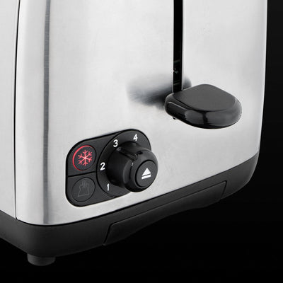 Russell Hobbs Toaster [für 2 Scheiben] Adventure Edelstahl (extra breite Toastschlitze, inkl. Brötchenaufsatz, 6 Bräunungsstufen + Auftau- & Aufwärmfunktion, Lift & Look-Funktion, 850W) 24080-56