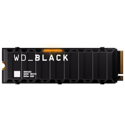 WD_Black SN850X NVMe SSD mit Heatsink 4 TB interne SSD (Gaming Speicher, PCIe Gen4-Technologie, lesen 7.3 MB/s, Schreiben 6.600 MB/s) Schwarz