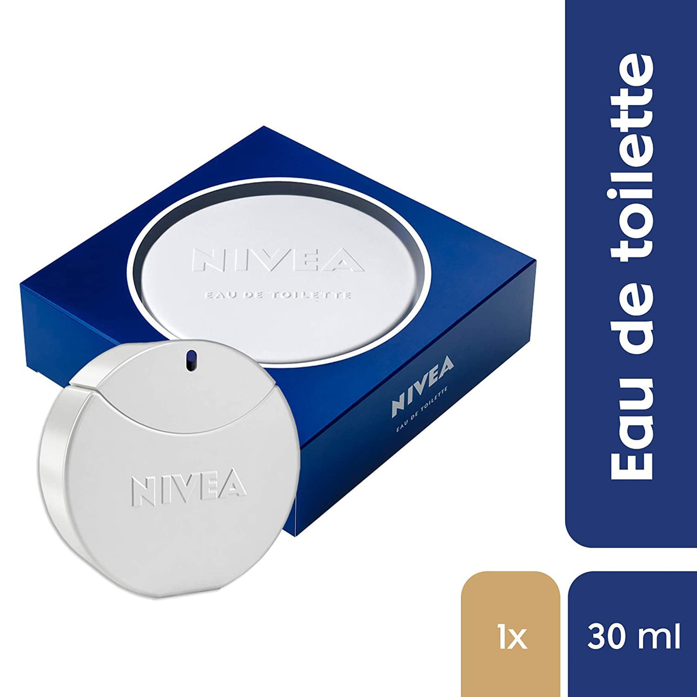 NIVEA Creme Eau de Toilette, NIVEA Parfum mit dem ikonischen Duft der NIVEA Creme, frischer und sanfter unisex NIVEA Duft im ikonischen Parfüm-Flakon (30 ml)