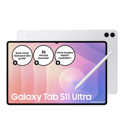 Samsung Galaxy Tab S11 Ultra, AI Tablet, Wi-Fi, Leichtes Design, Vielseitige KI-Tools, DeX, 256 GB Speicher, 12 GB RAM, Lange Akkulaufzeit, Silver, 3 Jahre Herstellergarantie [Exklusiv auf Amazon]
