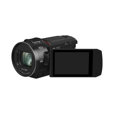 Panasonic HC-VX3E-K 4K-Camcorder, 4K-Video (25p), 25-mm-F1.8-Weitwinkelobjektiv, 24-facher optischer Zoom, Hybrid OIS+, HDR, Zoom-Mikrofon, Touchscreen, kreative Funktionen, Schwarz
