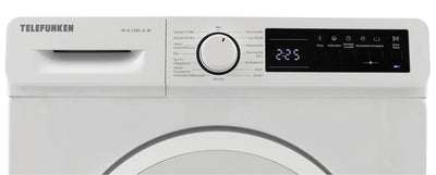 Telefunken Waschmaschine 8kg | 1400 U/Min. | Inverter Motor - Leise & Effizient | AquaStop - Schutz vor Wasserschäden | Schontrommel | Washing Machine mit 15 Programmen | EEK A | W-8-1400-A-W weiß