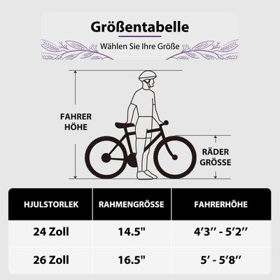 Hiland Bamcbase Mountainbike für Damen, 26 Zoll 21 Gänge Mountainbike für Erwachsene, Weiß MTB