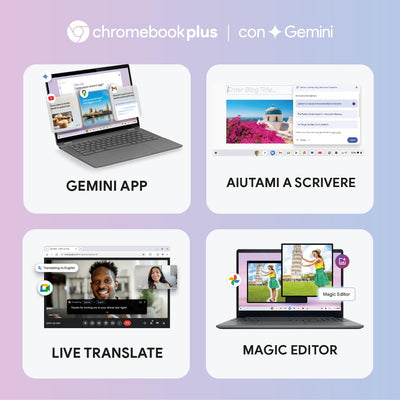 Lenovo IdeaPad Slim 3 Notebook Chromebook Plus 14 Zoll FHD (1920x1080), Intel Core i3-N305, 8GB RAM, 256GB SSD, WiFi 6, ChromeOS (kompatibel mit Google App, Microsoft 365, Adobe)