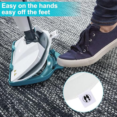 5 Stück Ersatzpad für Leifheit CleanTenso Power 2.0 Dampfreiniger 32x19.5cm Mikrofaser Dampfbesen Wischbezug für alle Böden Dampfmop Ersatz mit Klettunterseite für CleanTenso Power