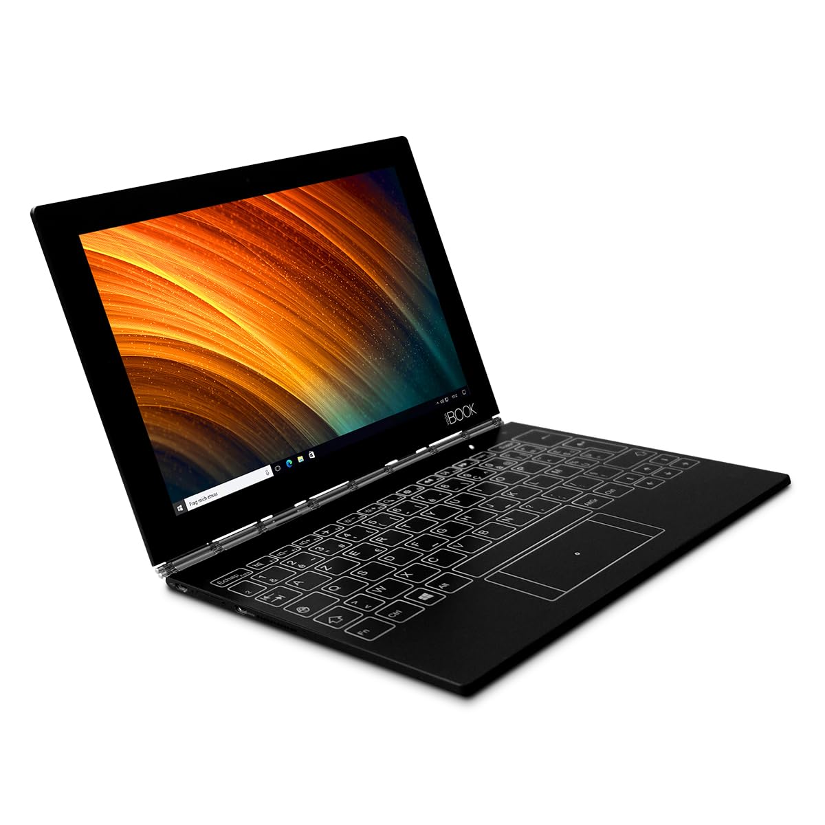 Lenovo 2-in-1 Tablet mit Tastatur - Yoga Book YB1-X91F | 10,1 Zoll Full HD Touchscreen Display | Intel QuadCore CPU | Windows【 64 GB Speicher 】 microHDMI Kamera WLAN Bluetooth GPS (Generalüberholt)