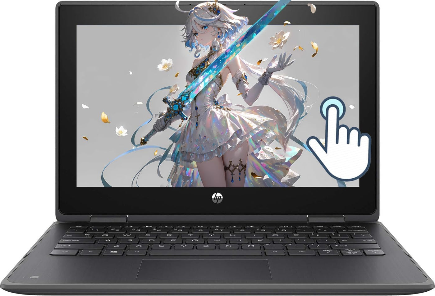 HP ProBook X360 11 G6 EE, 2 in 1 Touchscreen Business Laptop, 11,6-Zoll Notebook, Intel Core i5-10210U, 8GB RAM, 256GB SSD, US-Tastatur, Windows 10 Pro (Generalüberholt)