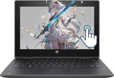 HP ProBook X360 11 G6 EE, 2 in 1 Touchscreen Business Laptop, 11,6-Zoll Notebook, Intel Core i5-10210U, 8GB RAM, 256GB SSD, US-Tastatur, Windows 10 Pro (Generalüberholt)