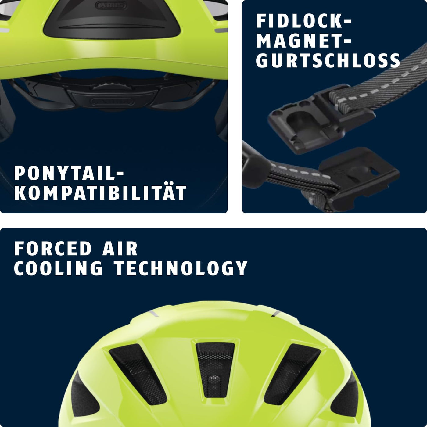 ABUS Stadthelm Pedelec 2.0 ACE - Fahrradhelm mit Rücklicht, Visier, Regenhaube, Ohrenschutz - für Damen und Herren - Blau Matt, Größe L