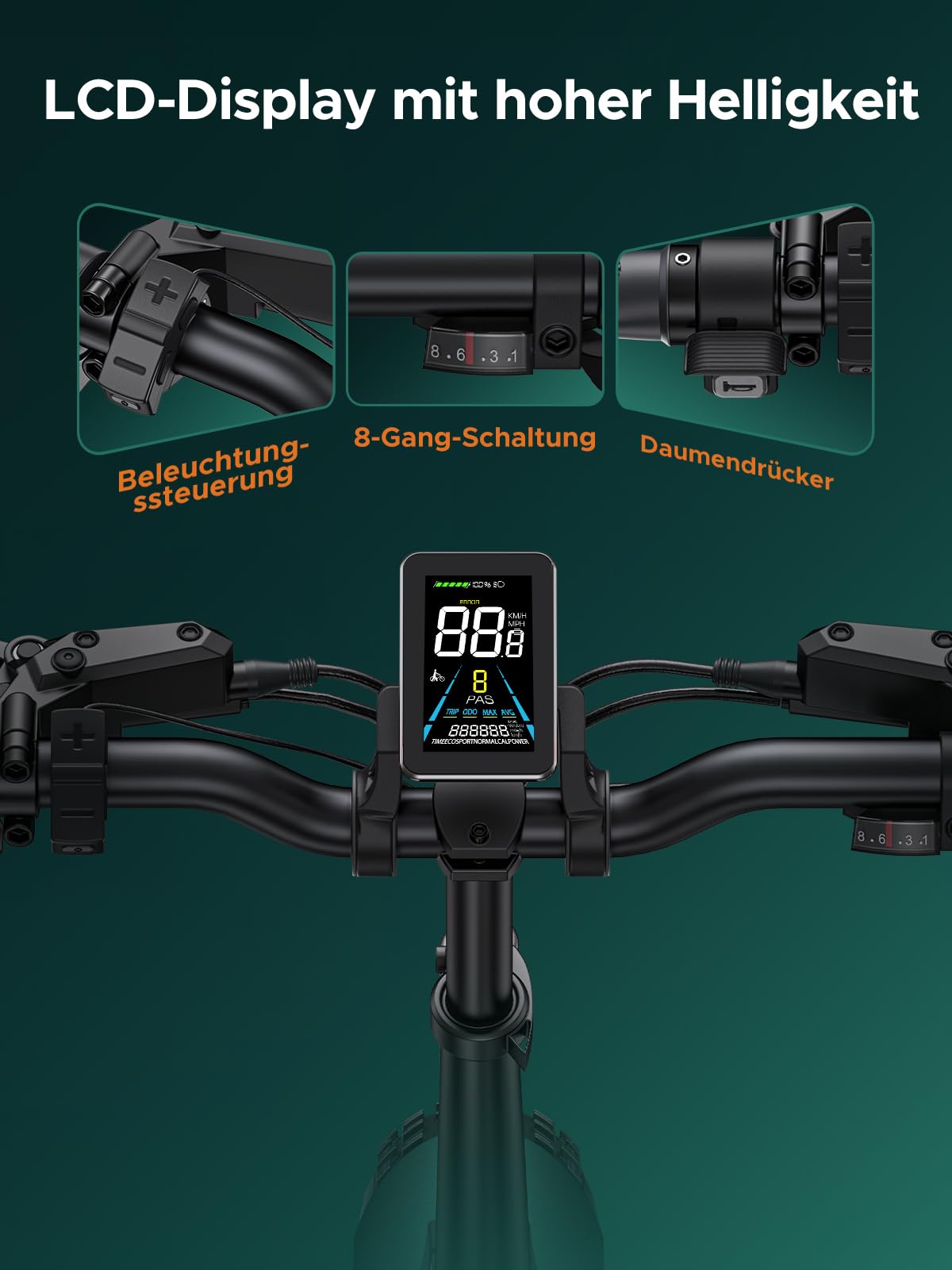 ENGWE E Bike Herren Klapprad Elektrofahrrad mit 20x4.0 Zoll Fat Tire,16Ah Herausnehmbarer Akku Lange Reichweite bis 150KM/110KM, Vollfederung, 8-Gang, Engine Pro/Engine Pro 2.0