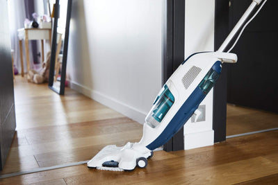 Rowenta RY7757WH Clean & Steam Revolution Bodendampfreiniger, Kunststoff, weiß