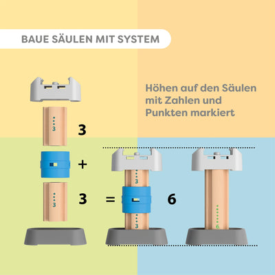 HABA Kullerbü Kugelbahn Step-by-Step – Cleveres Klicksystem für stabilen Spielspaß – Murmelbahn ab 12 Monaten – Kombinierbar mit Allen Kullerbü-Bahnen – 2012252001