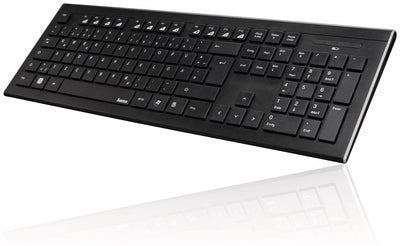 Tastatur und Maus Set (kabellos, 2,4 GHz Funktechnologie, 12 Mediatasten, Qwertz deutsches Tastenlayout, Nummernblock, Keyboard)
