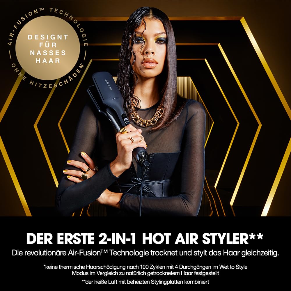 ghd duet hair style | 2-in-1 Glätteisen + Haartrockner, Hot Air Styler für die Verwandlung von nassem zu gestyltem Haar - Weiß