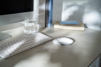 Rapoo 9300M kabelloses Tastatur-Maus Set Wireless Deskset 1300 DPI Sensor 12 Monate Batterielaufzeit kompakt DE-Layout QWERTZ PC & Mac - weiß