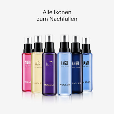 MUGLER Alien Eau de Parfum Refill, Damen-Parfum, Amberartig, holzig und blumig, Außergewöhnlicher Duft, 100 ml