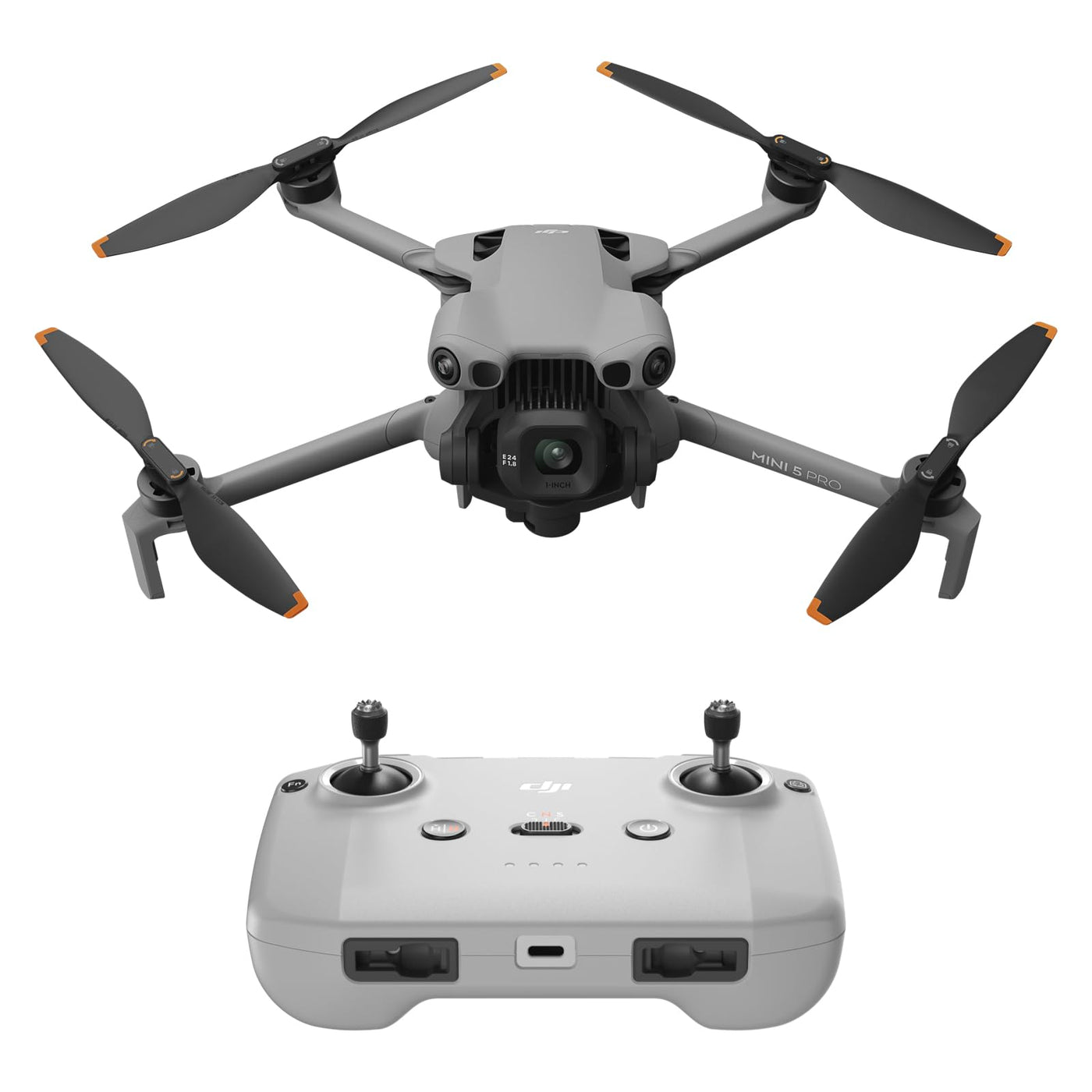 DJI Mini 5 Pro, C0-Zertifiziert, Ultraleichte Drohne mit Kamera, 1-Zoll CMOS, Omnidirektionale Hinderniserkennung, ActiveTrack 360°, 225°-Gimbal-Rotation, 20km-Übertragung, 4K-Drohne für Anfänger