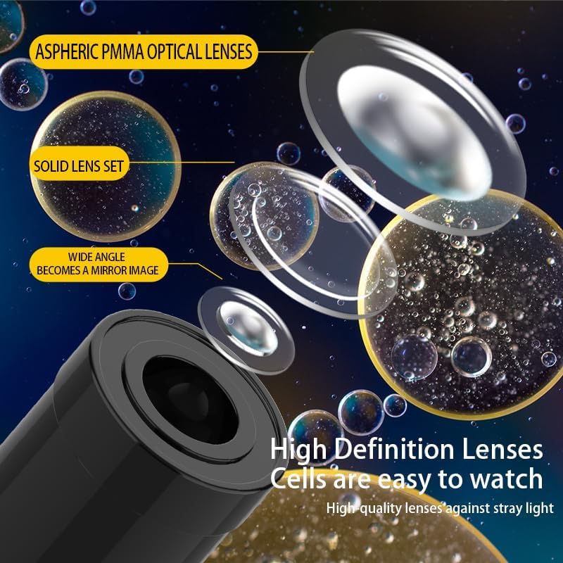 Mikroskop für Kinder, 200x-4800x Lupe Kinder, Tragbares Mikroskop Set, Experimentelles Pädagogisches Spielzeug, Dias, Dauerpräparaten, Ostergeschenke Kinder