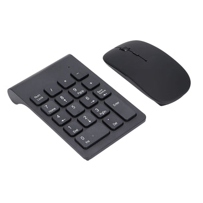 lyrlody Kabelloses Nummernblock-Maus-Set, 2,4GHz-Technologie, 1200 DPI, Nummernblock Nummernblock Maus Combo für Heim, Büro, Reisen, Win 10, mit USB