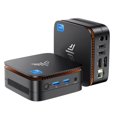 NiPoGi E1 Mini PC mit Ιntel Alder Lake N97(Max 3,6 GHz) 16GB DDR4 512GB SSD,Mini Computer Dual UHD Display 4K@60Hz HDMI 2.0+DP 1.4 Desktop PC mit Gigabit Ethernet/2.4+5G WiFi/Bluetooth für Büro