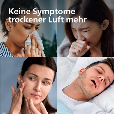 Philips Smart Humidifier - kompakt und dennoch leistungsstark mit himmelhohem Nebel, Aromatherapie, leise mit Schlafeinstellung und Nachtlicht, für (Schlaf-) Räume bis zu 38 m² (HU1509/00)