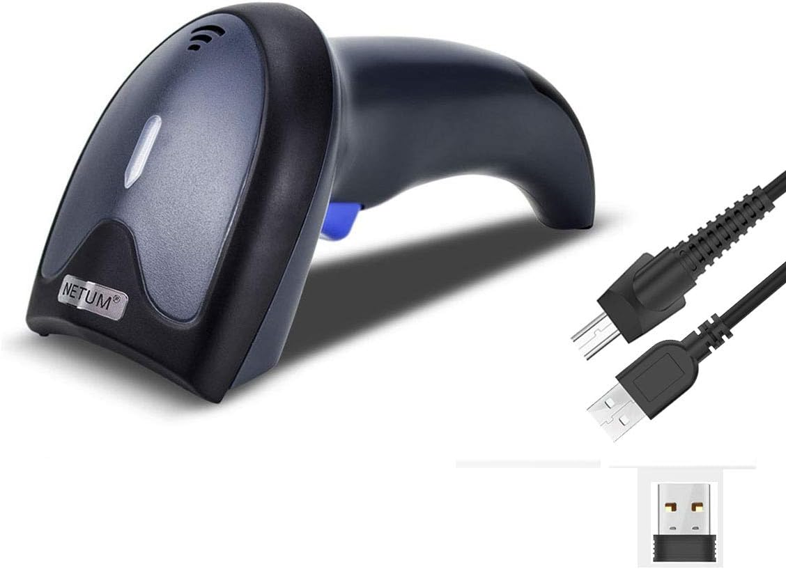 NETUM Bluetooth 2D Barcode-Scanner 3-in-1 (2,4G Wireless & Bluetooth & USB verkabelt) Barcodeleser Scan QR PDF417 DataMatrix Maxicode für Handy Android iOS PC Computer W8-X
