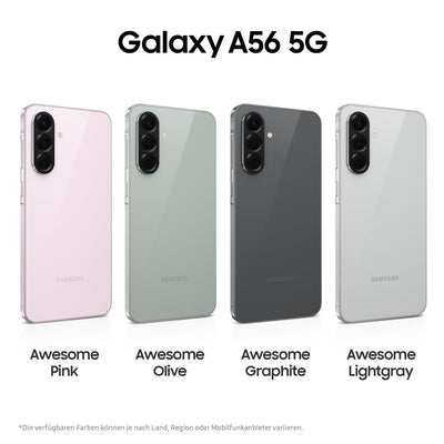 Samsung Galaxy A56 5G AI Smartphone ohne Vertrag, Simlockfreies AI Handy mit Android, 8 GB RAM, 128 GB Speicher, 50-MP-Kamera, Awesome Pink, 2,5 Jahre Herstellergarantie [Exklusiv auf Amazon]