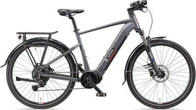 TELEFUNKEN E-Bike Herren 27,5 Zoll, Elektrofahrrad Mittelmotor, 9-Gang Kettenschaltung, Hydr. Scheibenbremsen, Pedelec SUV-Bike inkl. Fahrradschloss