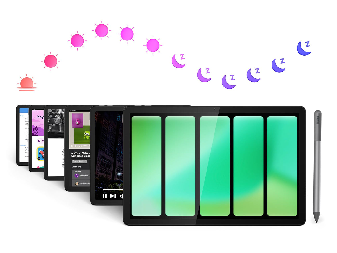 Lenovo Tab M11 – Tablet mit Touchscreen 11 Zoll WUXGA (Prozessor MediaTek Helio G88, 8 Kerne, 4 GB RAM, eMMC 128 GB, Lenovo Tab Pen, Android 13, WiFi + Bluetooth) – Luna, Grau