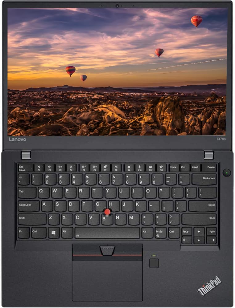 Lenovo Thinkpad T470s Business Laptop, 14 Zoll FHD(1920x1080), Intel Core i5-6300U, 12 GB RAM, 256 GB SSD, QWERTY Tastatur, Windows 11 Pro (Generalüberholt)